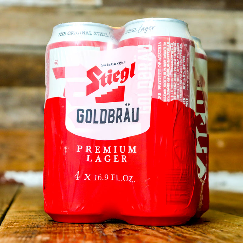 Stiegl Goldbrau Premium Lager 16.9 FL. OZ. 4PK Cans