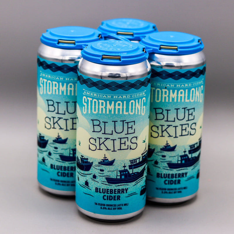 Stormalong Blue Skies Hard Cider 16 FL. OZ. 4PK Cans