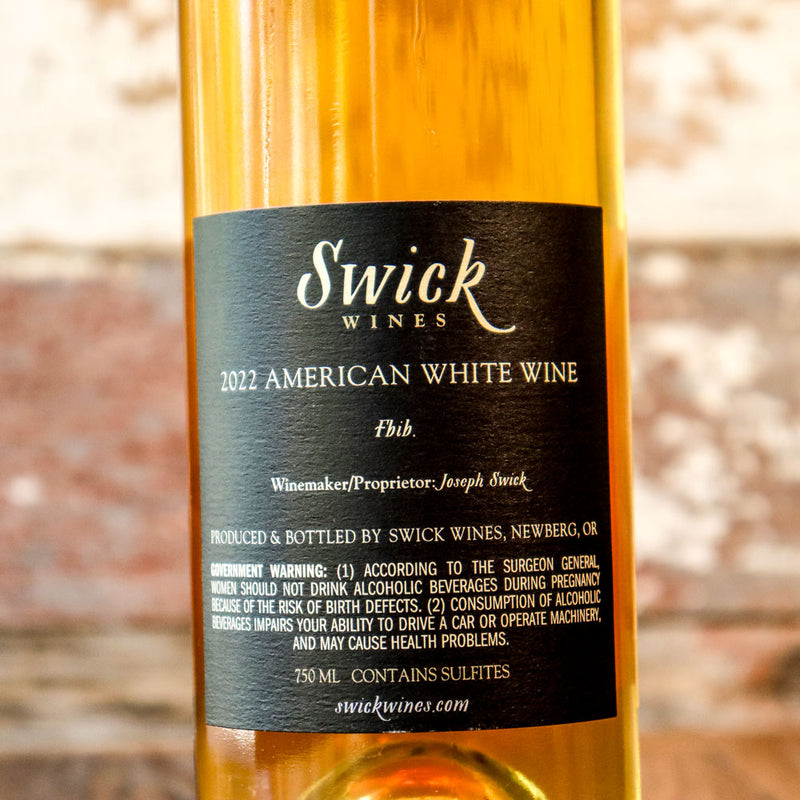 Swick The Flood American White Wine Oregon 750ml