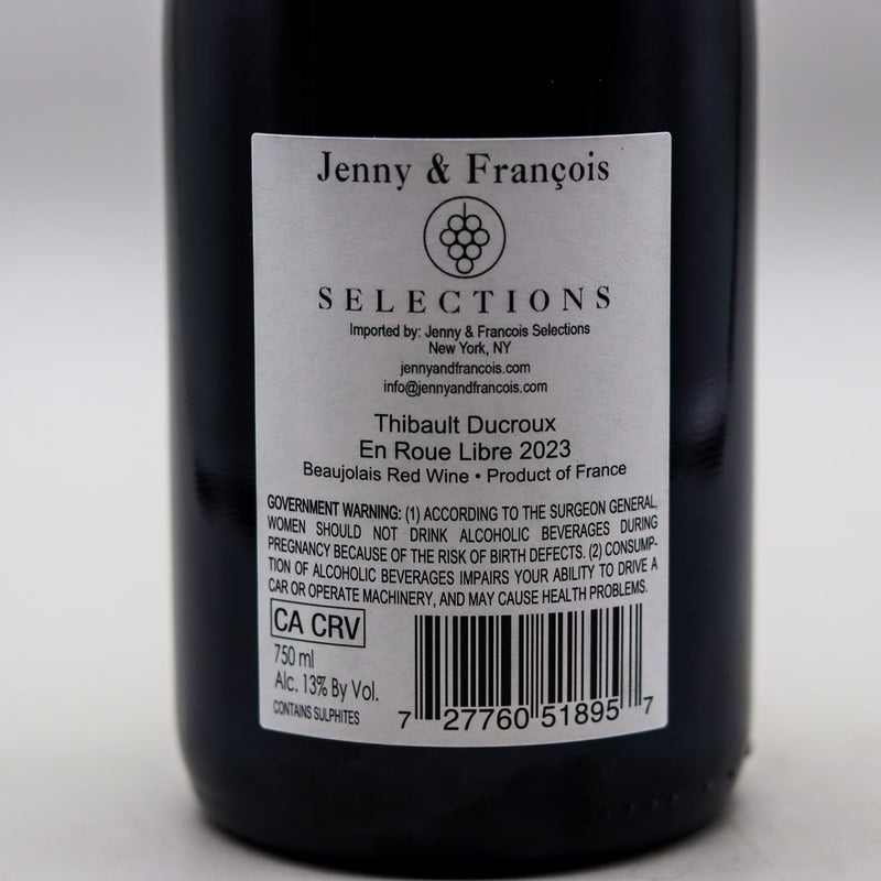 Thibault Ducroux en Roue Libre Beaujolais Gamay Noir France 750ml