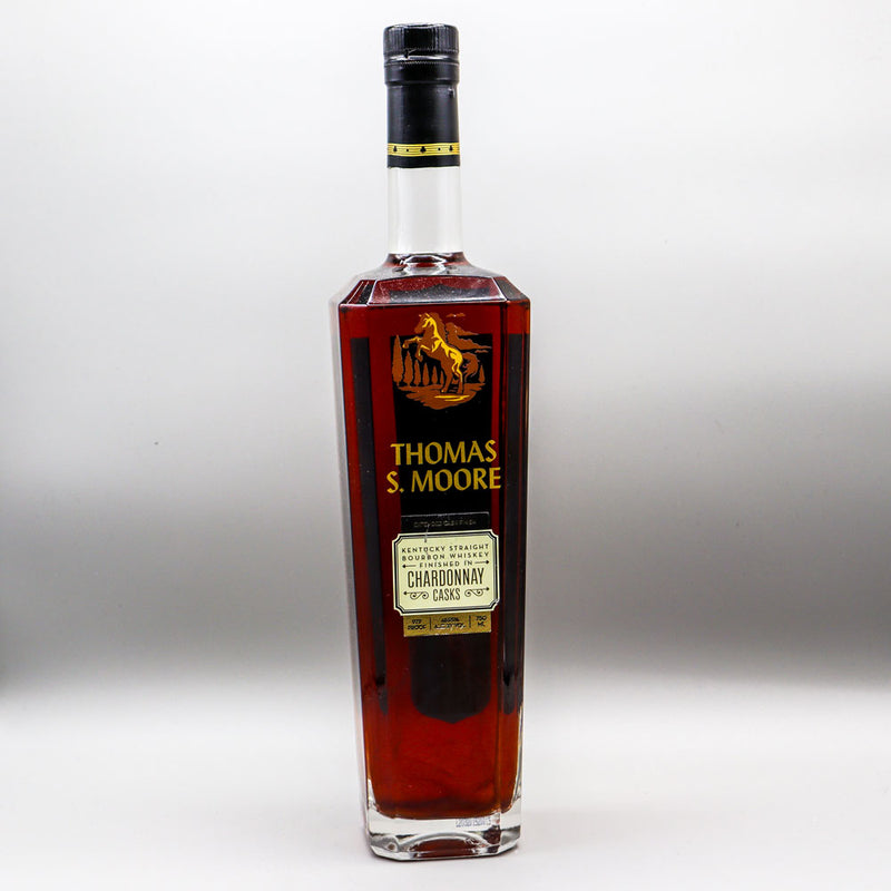 Thomas S. Moore Straight Bourbon Whiskey Chardonnay Cask Finished 750ml.