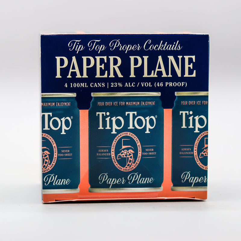 Tip Top RTD Cocktail Paper Plane 100ml. 4PK Cans