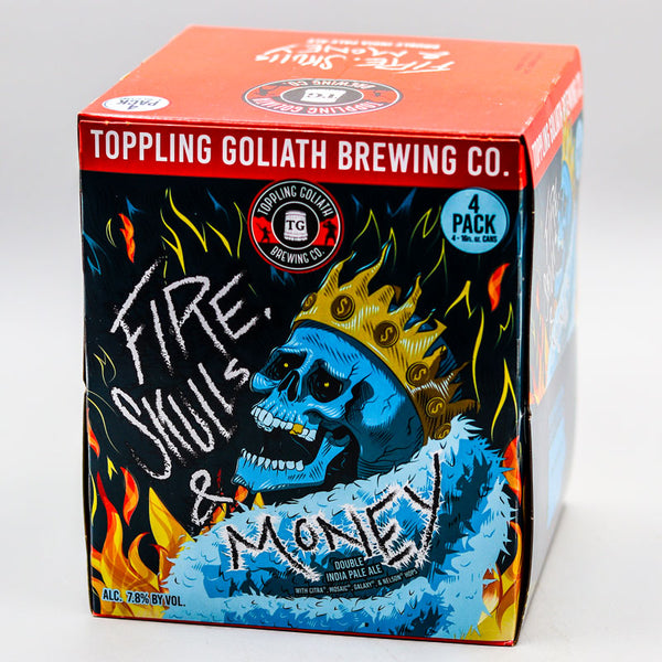 Toppling Goliath Fire Skulls & Money DIPA 16 FL. OZ. 4PK Cans