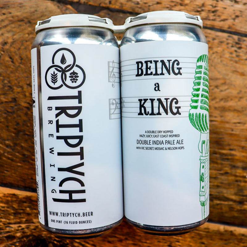 Triptych Being A King Hazy DIPA 16 FL. OZ. 4PK Cans