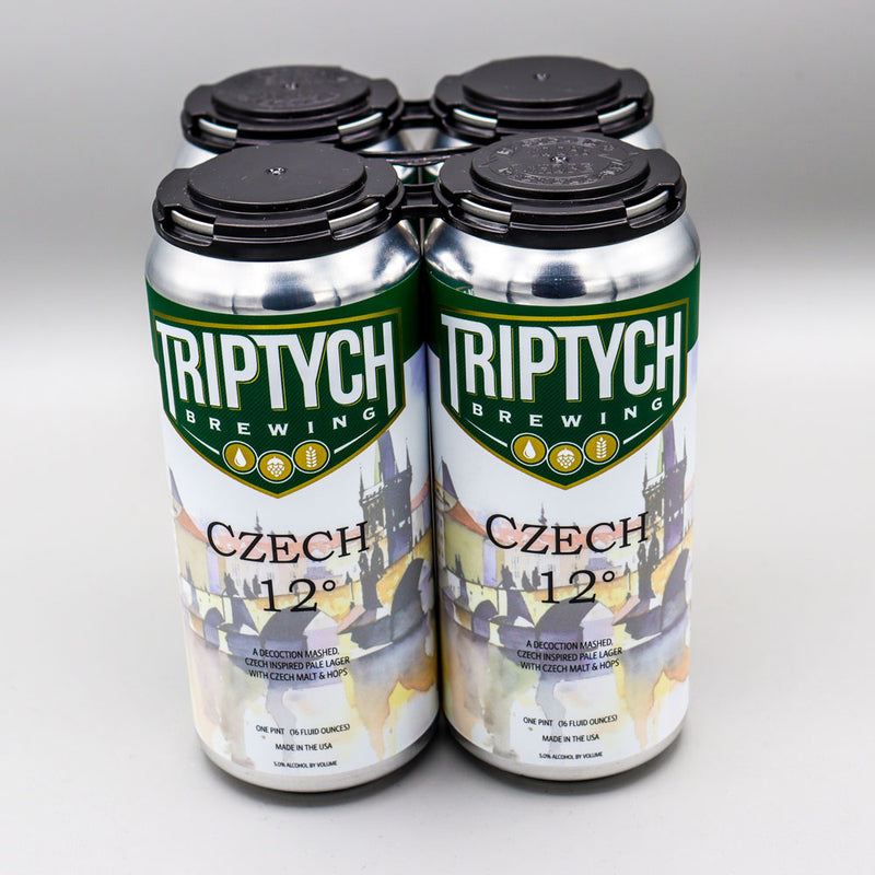 Triptych Czech 12 Degrees Lager 16 FL. OZ. 4PK Cans