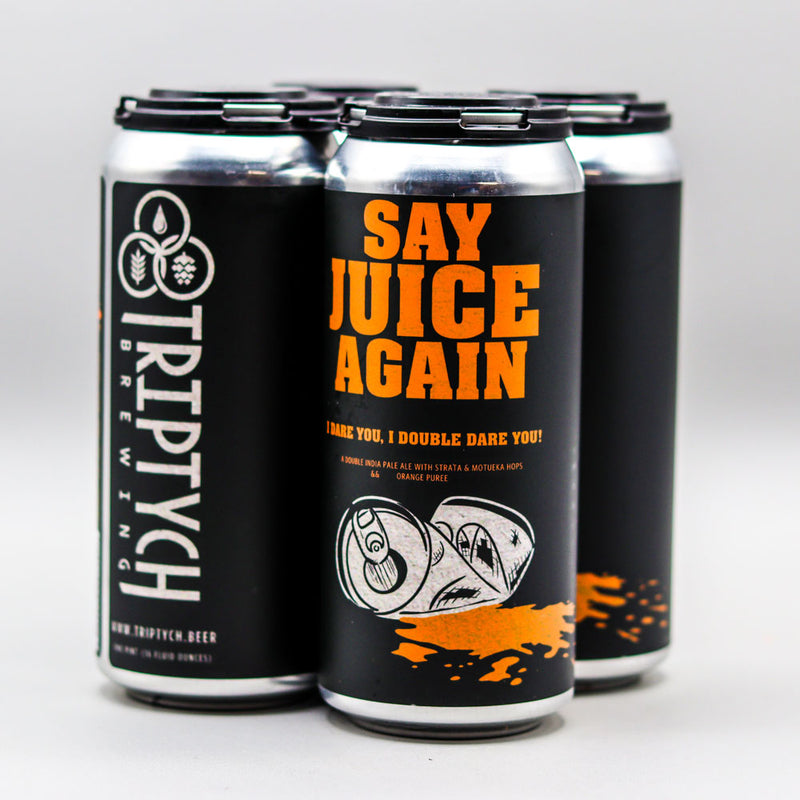 Triptych Say Juice Again I Dare you, I Double Dare You DIPA 16 FL. OZ. 4PK Cand