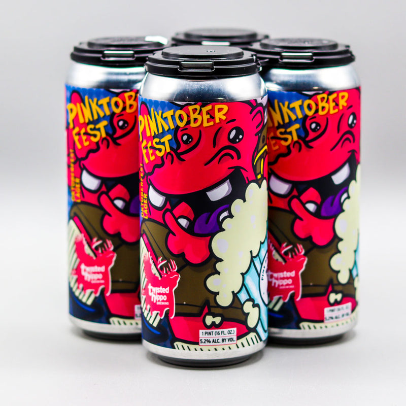 Twisted Hippo Pinktoberfest Oktoberfest Lager 16 FL. OZ. 4PK Cans