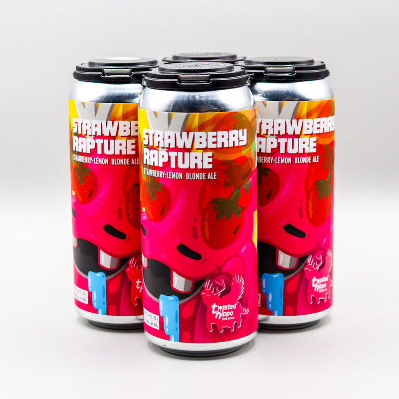 Twisted Hippo Strawberry Rapture Fruited Blonde 16 FL. OZ. 4PK Cans