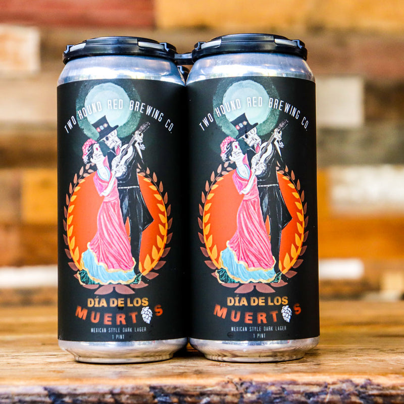 Two Hound Red Dia Del Los Muertos Mexican Dark Lager 16 FL. OZ. 4PK Cans