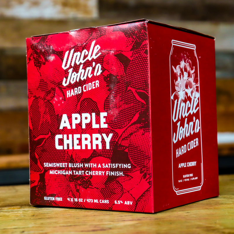 Uncle John's Hard Cider Cherry 16 FL. OZ. 4PK Cans