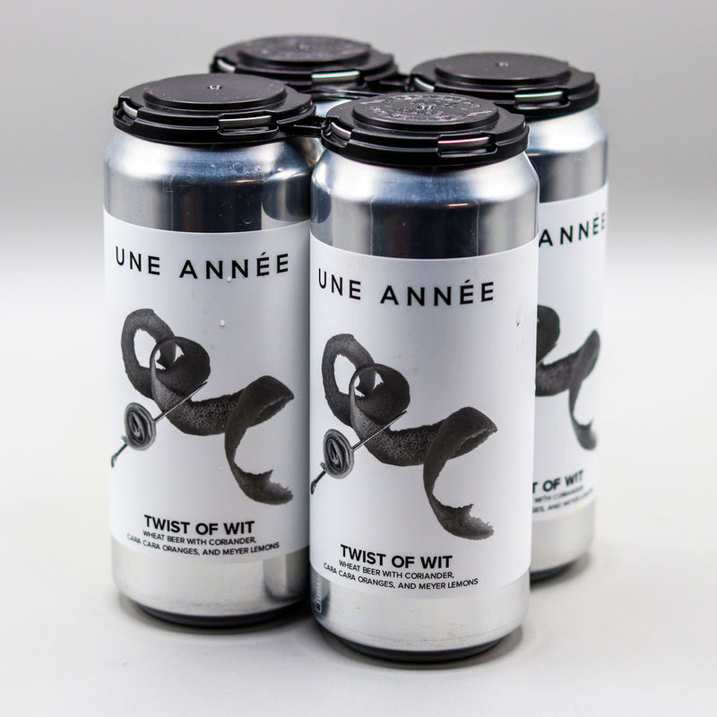 Une Annee Twist of Wit Wheat Beer 16 FL. OZ. 4PK Cans