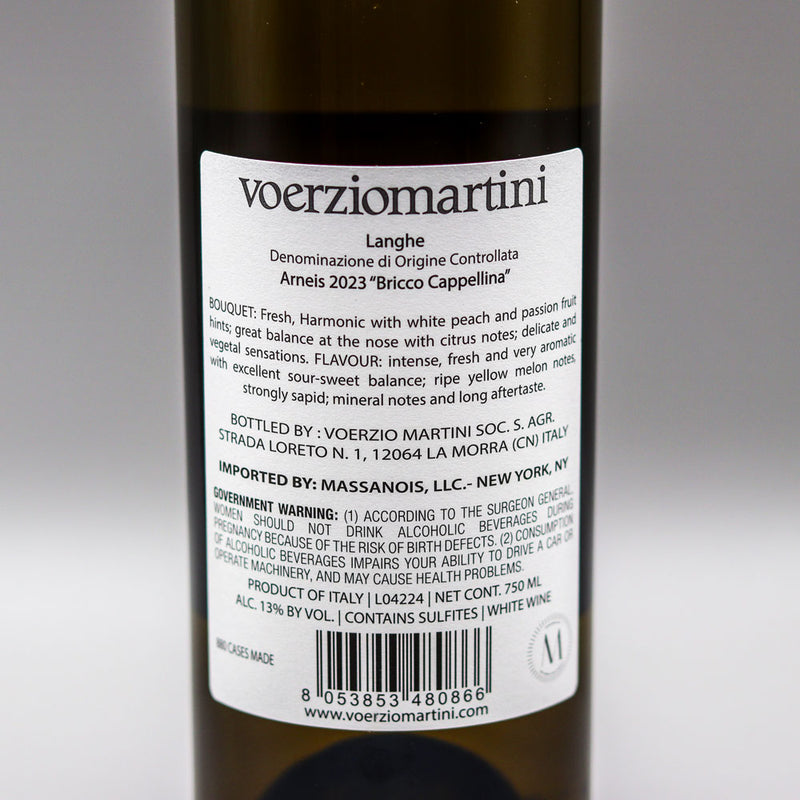 Voerzio Martini Bricco Cappellina Lange Arneis Italy 750ml