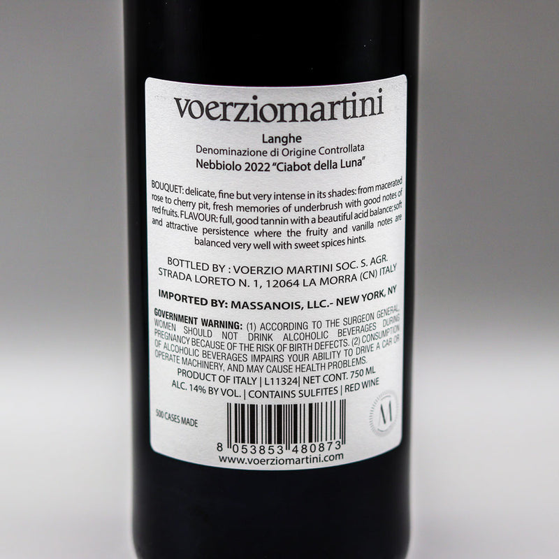 Voerzio Martini Ciabot Della Luna Langhe Nebbiolo Italy 750ml