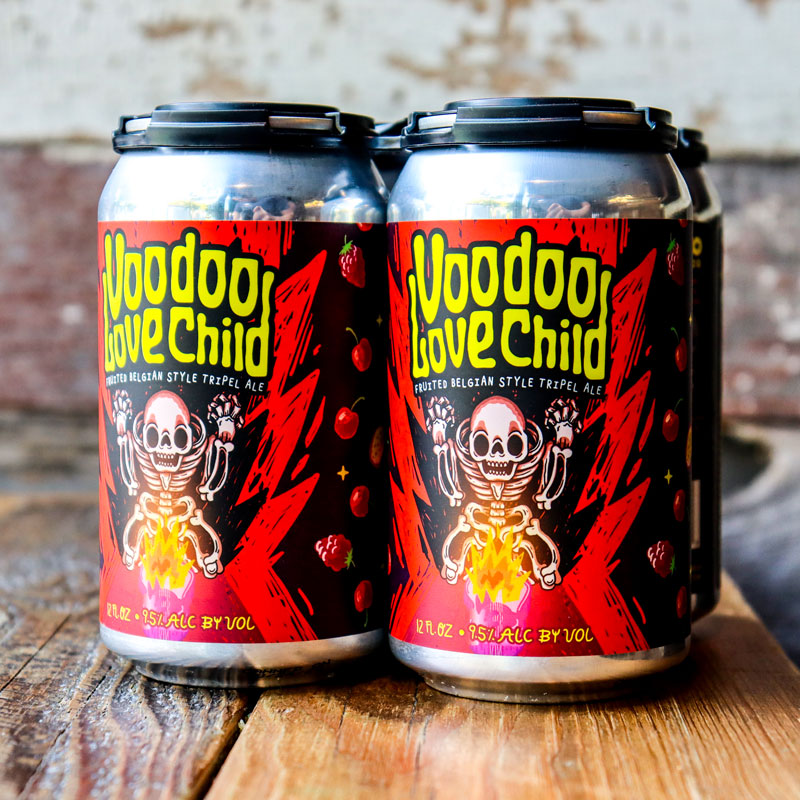 voodoo Love Child Fruited Belgian Tripel Ale 12 FL. OZ. 4PK Cans