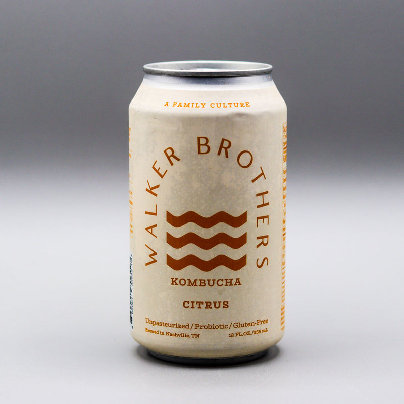 Walker Brothers Kombucha Citrus 12 FL. OZ. Can