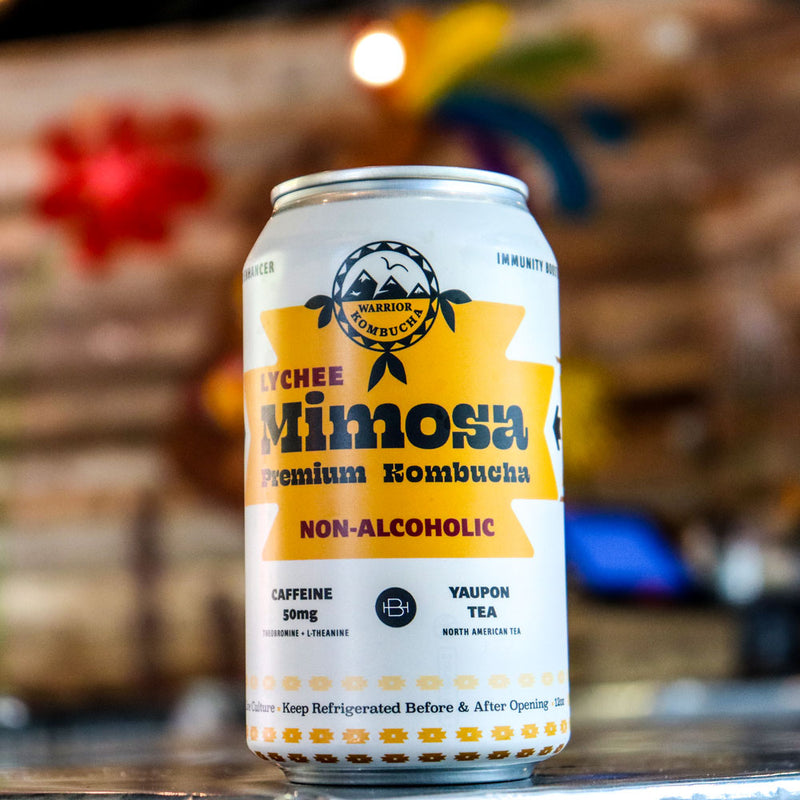 Warrior Kombucha Lychee Mimosa 12 FL OZ Can