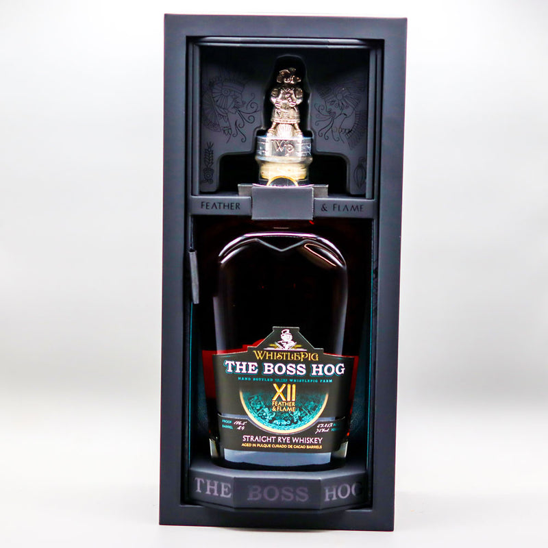 WhistlePig The Boss Hog XII Feather & Flame Rye Whiskey 750ml.