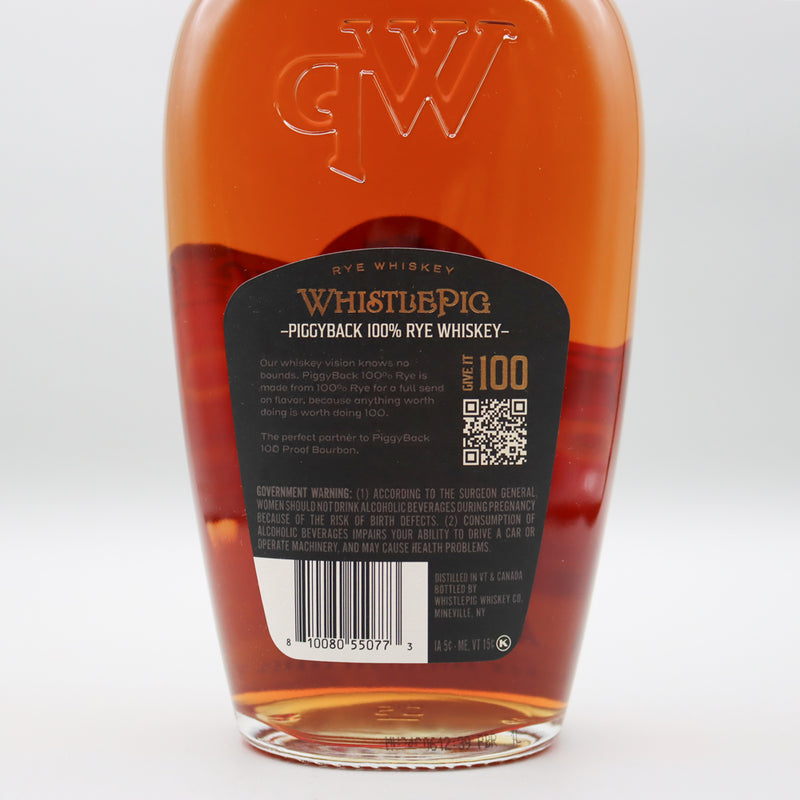 WhistlePig 6 Year Rye Whiskey 1 Liter