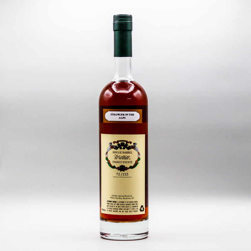 Willett Stranger In The Alps 9 Year Rye Whiskey 750ml.