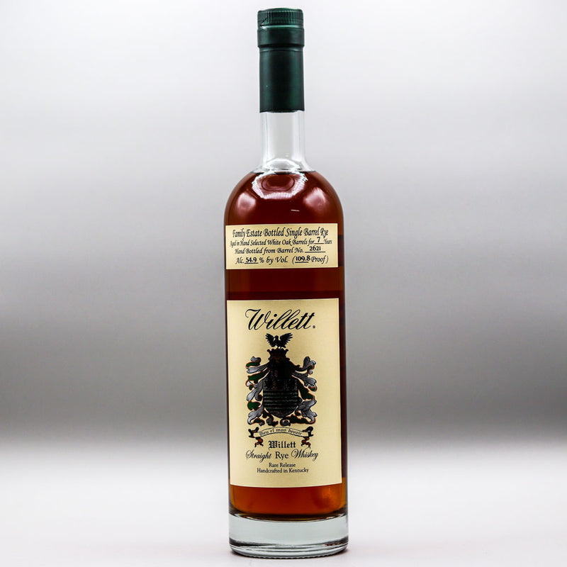 Willett "Wrestled A Bear" 7 Year Rye Whiskey 750ml.