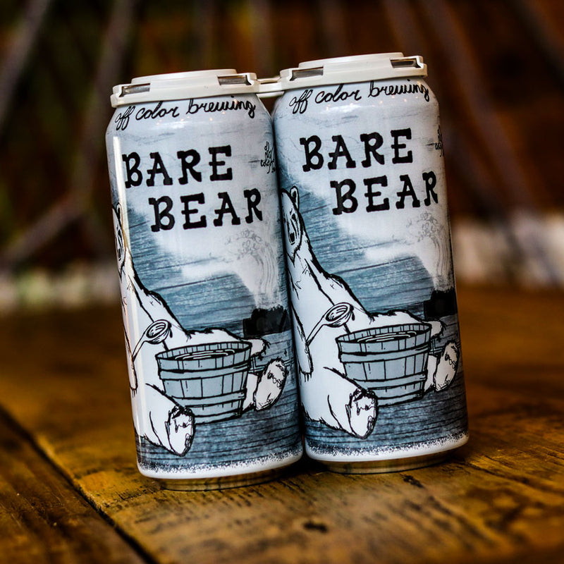 Off Color Bare Bear Rye Beer 16 FL. OZ. 4PK Cans