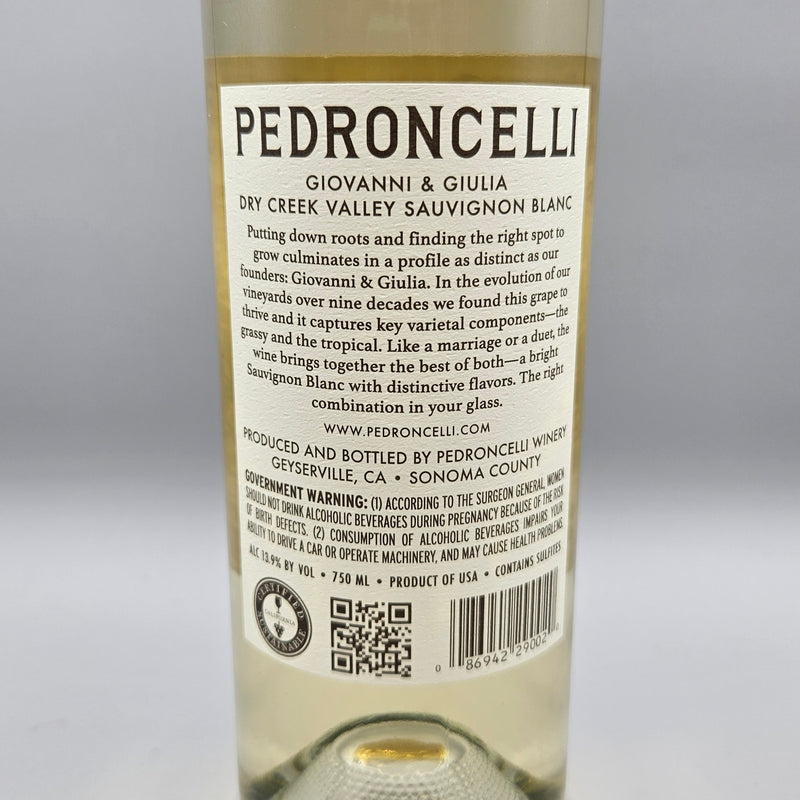 Pedroncelli Giovanni and Giulia Sauvignon Blanc Sonoma California 750ml