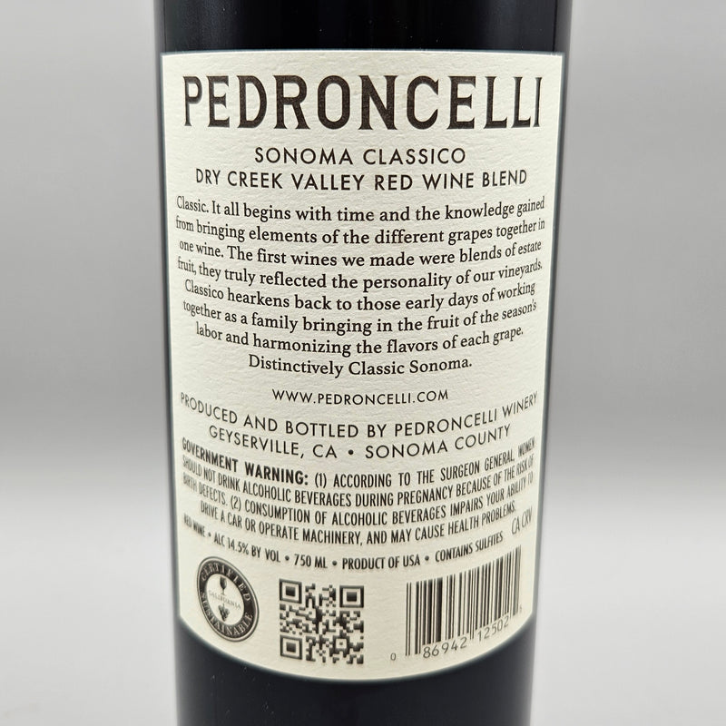 Pedroncelli Sonoma Classico Red Blend Sonoma California 750ml