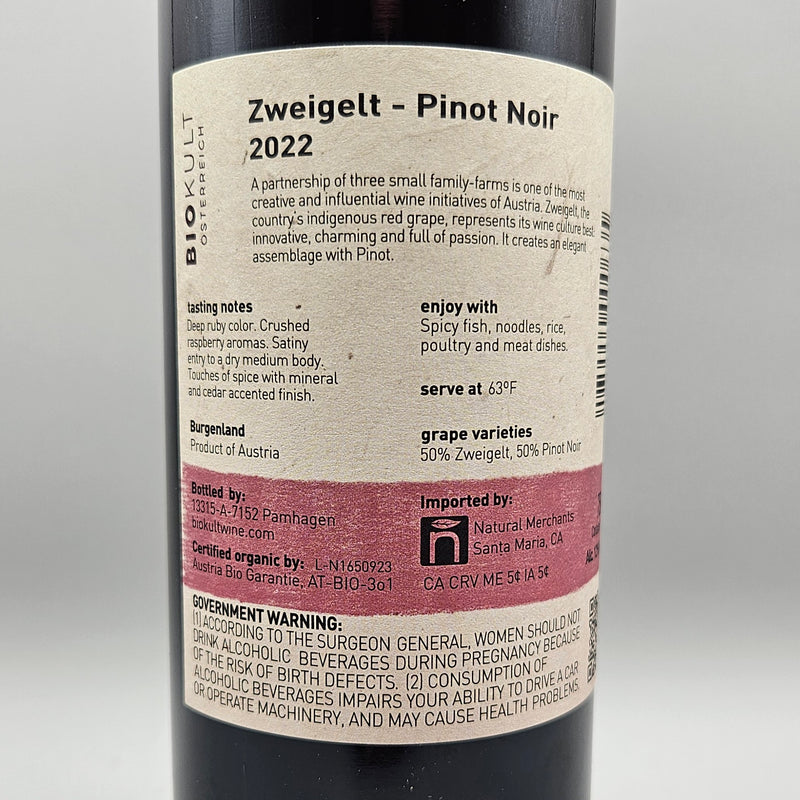 Biokult Zweigelt Meets Pinot Noir Red Blend Austria 750ml