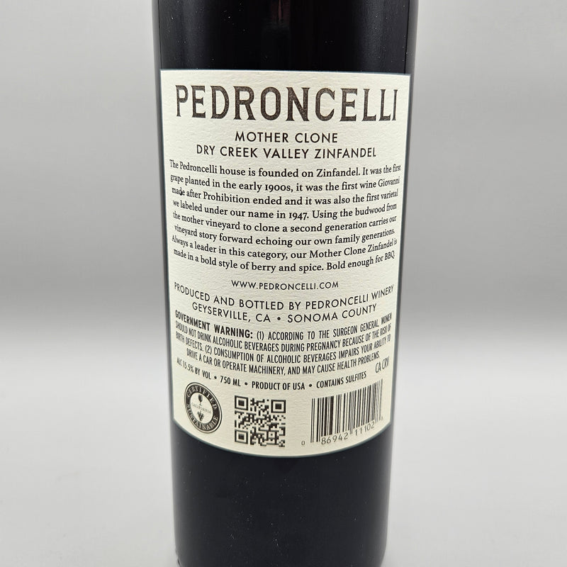 Pedroncelli Mother Clone Zinfandel Sonoma California 750ml