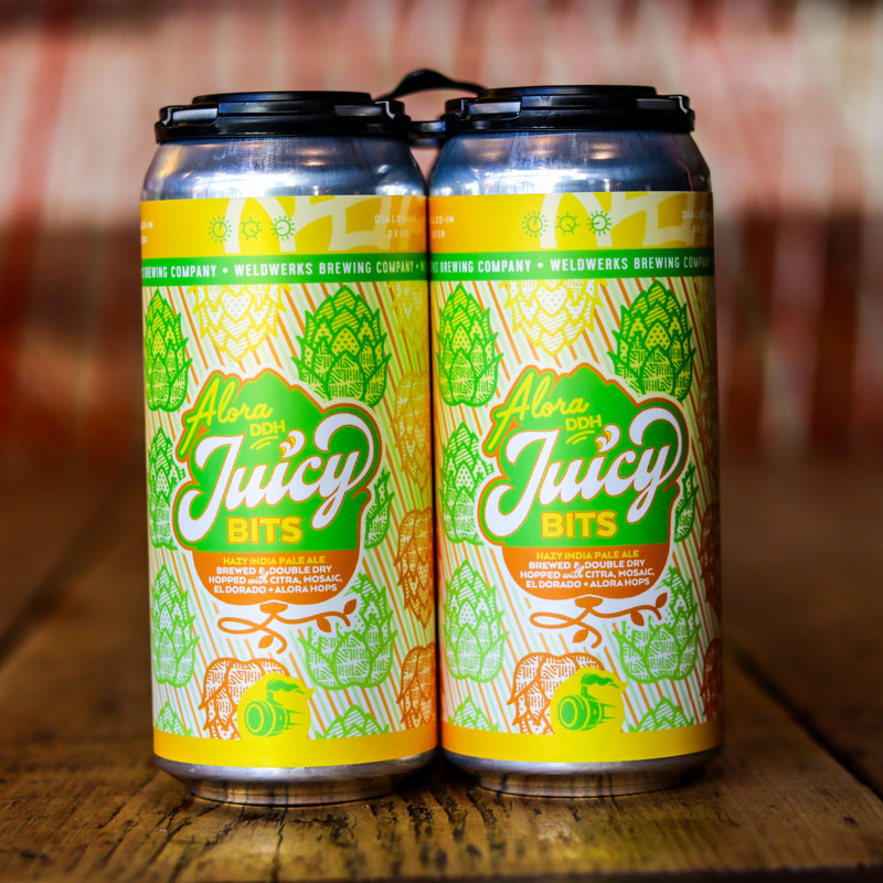 Weldworks Alora DDH Juicy Bits Hazy IPA 16 FL. OZ. 4PK Cans