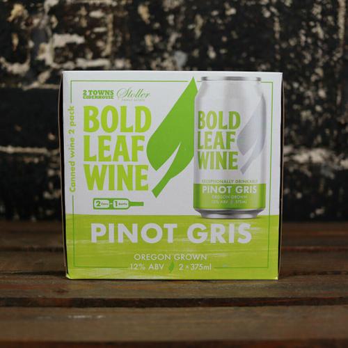 Bold Leaf Wine Pinot Gris 375ml. 2PK Cans