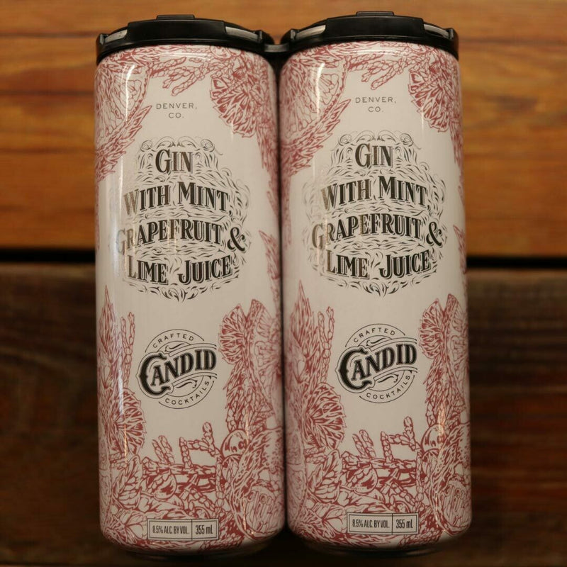 Candid Cocktails Gin Mint Grapefruit & Lime 355ml. 4PK Cans