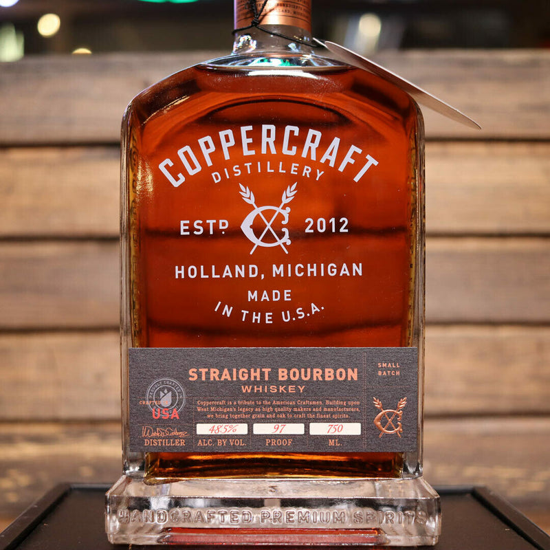 Coppercraft Straight Bourbon Whiskey 750ml.