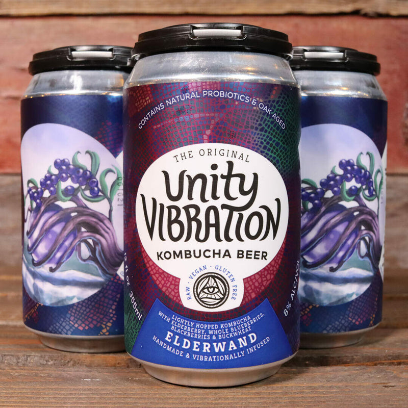 Unity Vibration Kombucha Elderwand 12 FL. OZ. 4PK Cans