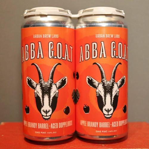 Urban Brew Labs ABBA G.O.A.T. Apple Brandy Barrel Aged Doppelbock 16 FL. OZ. 2PK Cans