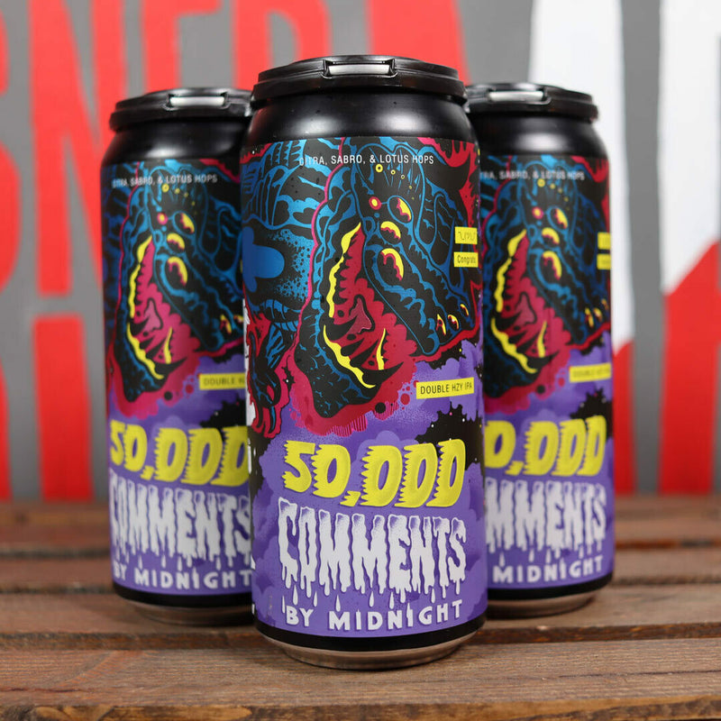 Solemn Oath 50k Comments By Midnights Hazy DIPA 16 FL. OZ. 4PK Cans