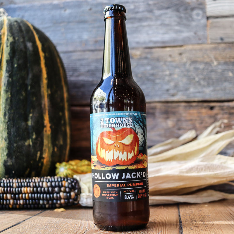 2 Towns Hallow Jack'd Imperial Pumpkin Hard Cider 500ml