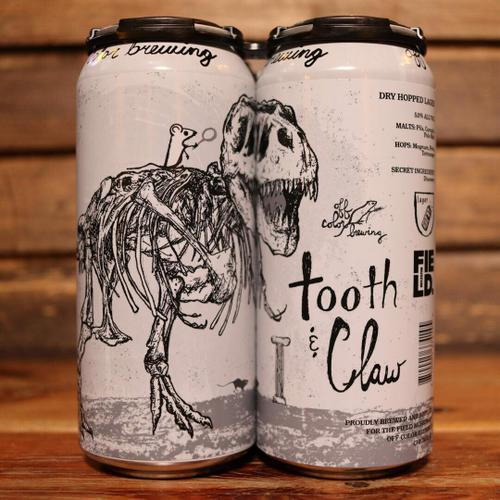 Off Color Tooth & Claw Dry Hopped Lager 16 FL. OZ. 4PK Cans