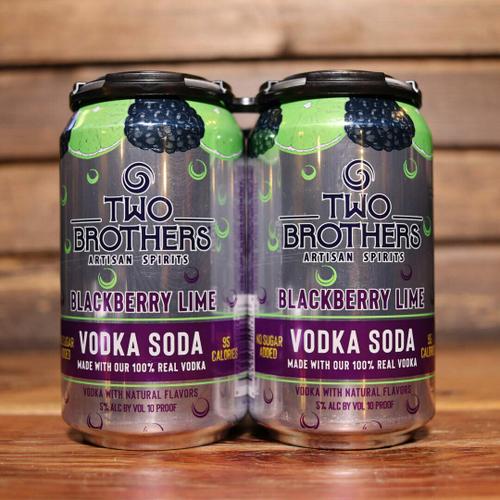 Two Brothers Vodka Soda Blackberry 12 FL. OZ. 4PK Cans