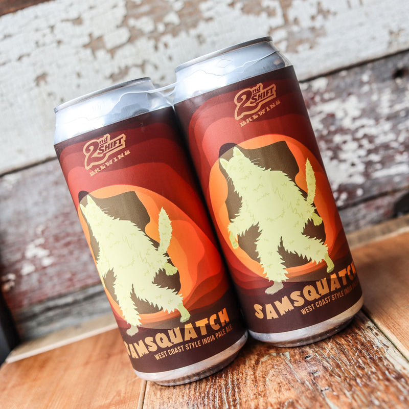 2nd Shift Samsquatch West Coast IPA 16 FL. OZ. 4PK Cans