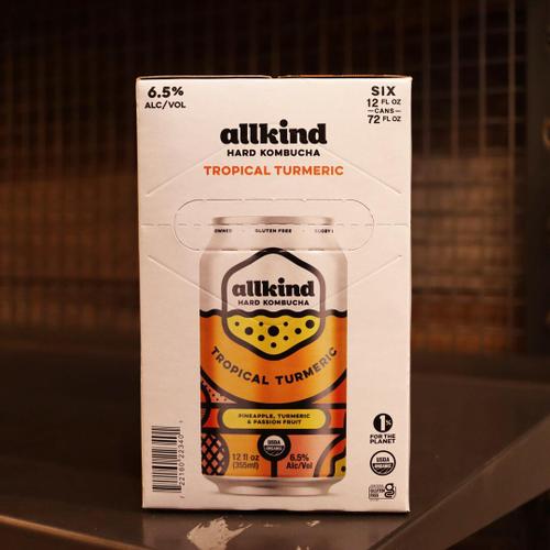 allkind Hard Kombucha Tropical Turmeric 12 FL. OZ. 6PK Cans