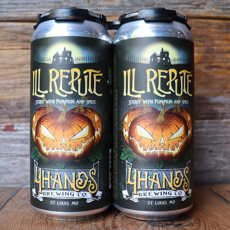 4 Hands Ill Repute Stout with Pumpkin and Spice 16 FL. OZ. 4PK Cans