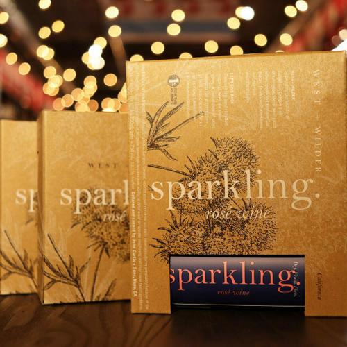 West + Wilder Sparkling Rosé Wine Napa Valley California 750ml 3PK Cans