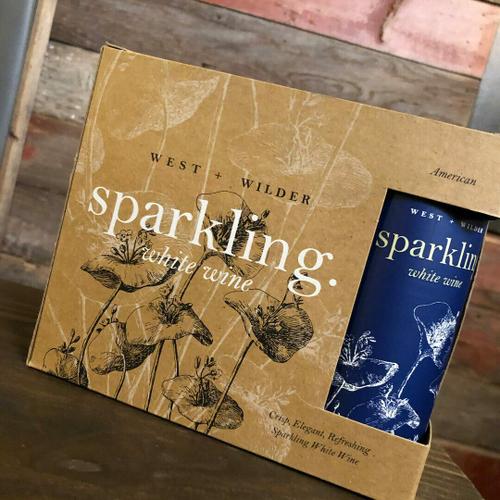 West + Wilder Sparkling White Wine Napa Valley California 750ml 3PK Cans