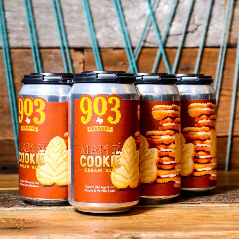 903 Maple Cookie Cream Ale 12 FL. OZ. 6PK Cans.