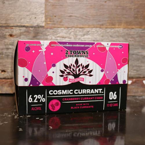 2 Towns Cider Cosmic Currant 12 FL. OZ. 6PK Cans