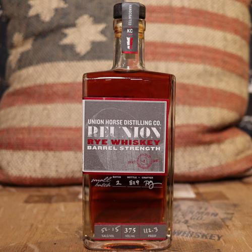 Union Horse Reunion Barrel Strength Rye Whiskey 375ml.