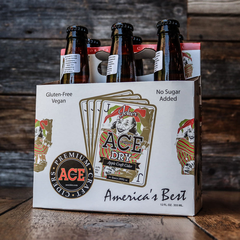 Ace Joker Dry Apple Craft Hard Cider 12 FL. OZ. 6PK