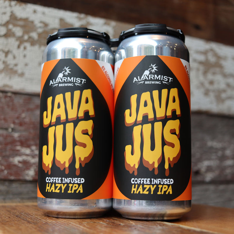 Alarmist Java Jus Coffee Infused Hazy IPA 16 FL. OZ. 4PK Cans