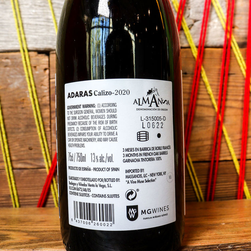 Bodegas Venta La Vega Adaras Calizo Grenacha Spain 750ml